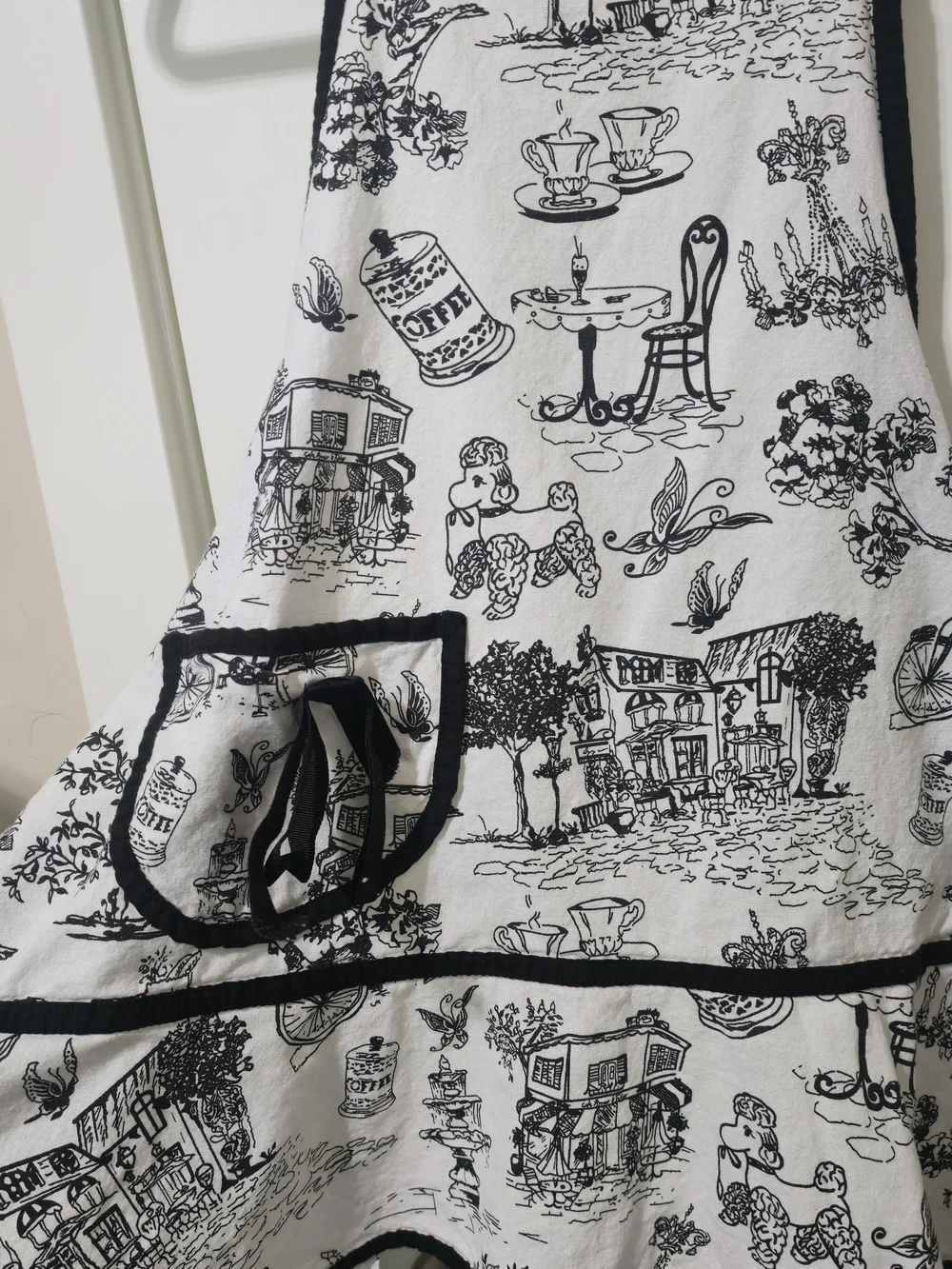 Boston Color French Country Poodle Café Aprons Adult Child Se Cotton Baking Tea